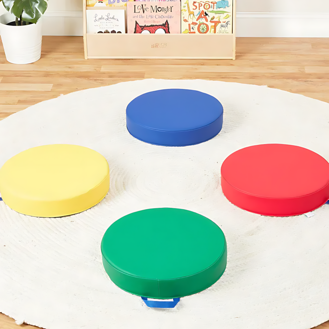 Sup - Round Floor Cushion With Handle, 6 Piece