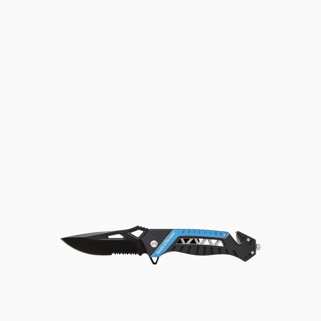 Smith &amp; Wesson Drop Point Serrated Birdseye Knife