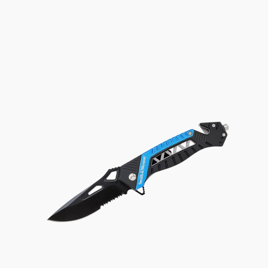 Smith &amp; Wesson Drop Point Serrated Birdseye Knife