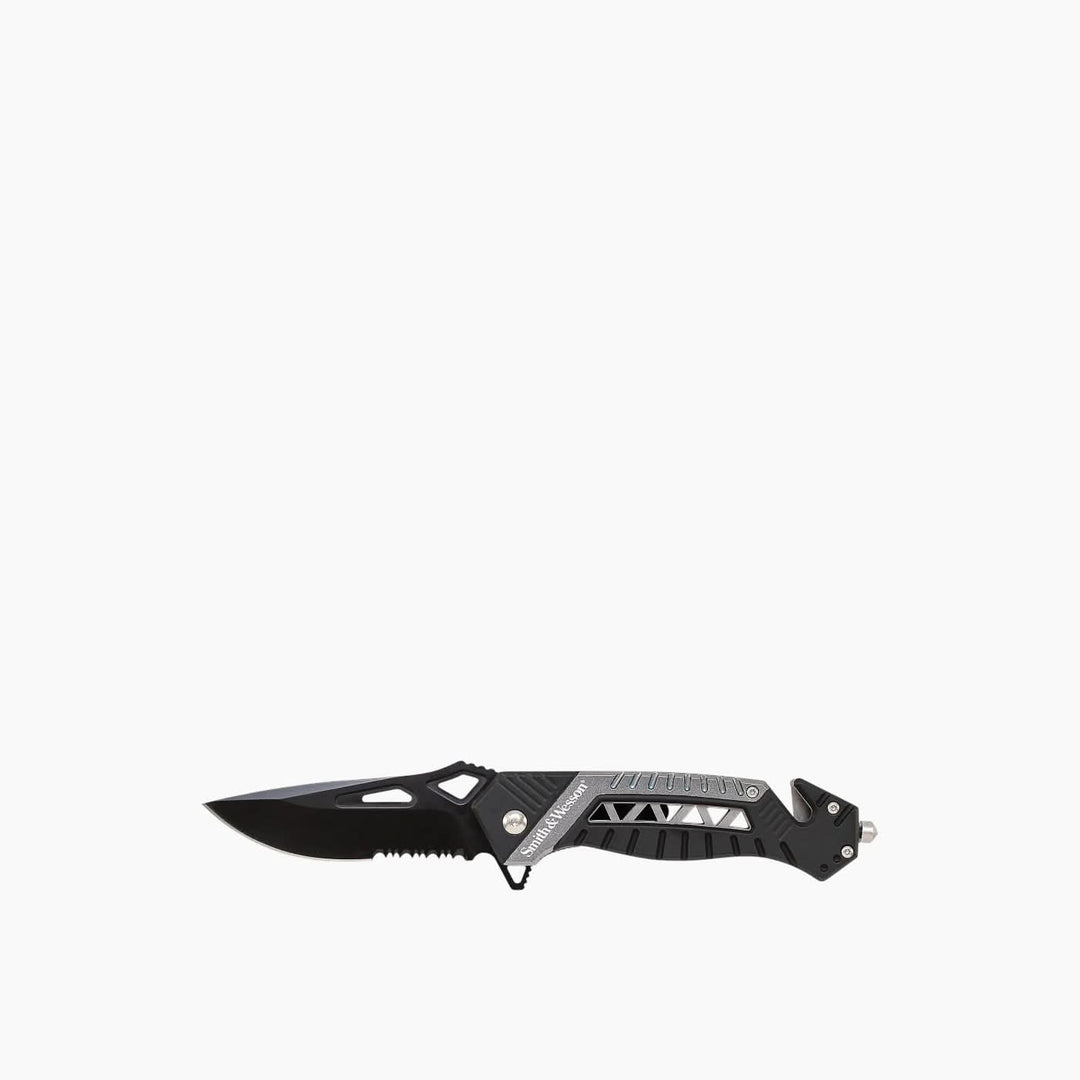 Smith &amp; Wesson Drop Point Serrated Birdseye Knife