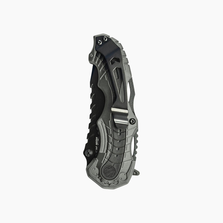 Smith &amp; Wesson M.A.G.I.C. assisted opening clip point knife with black aluminum handle