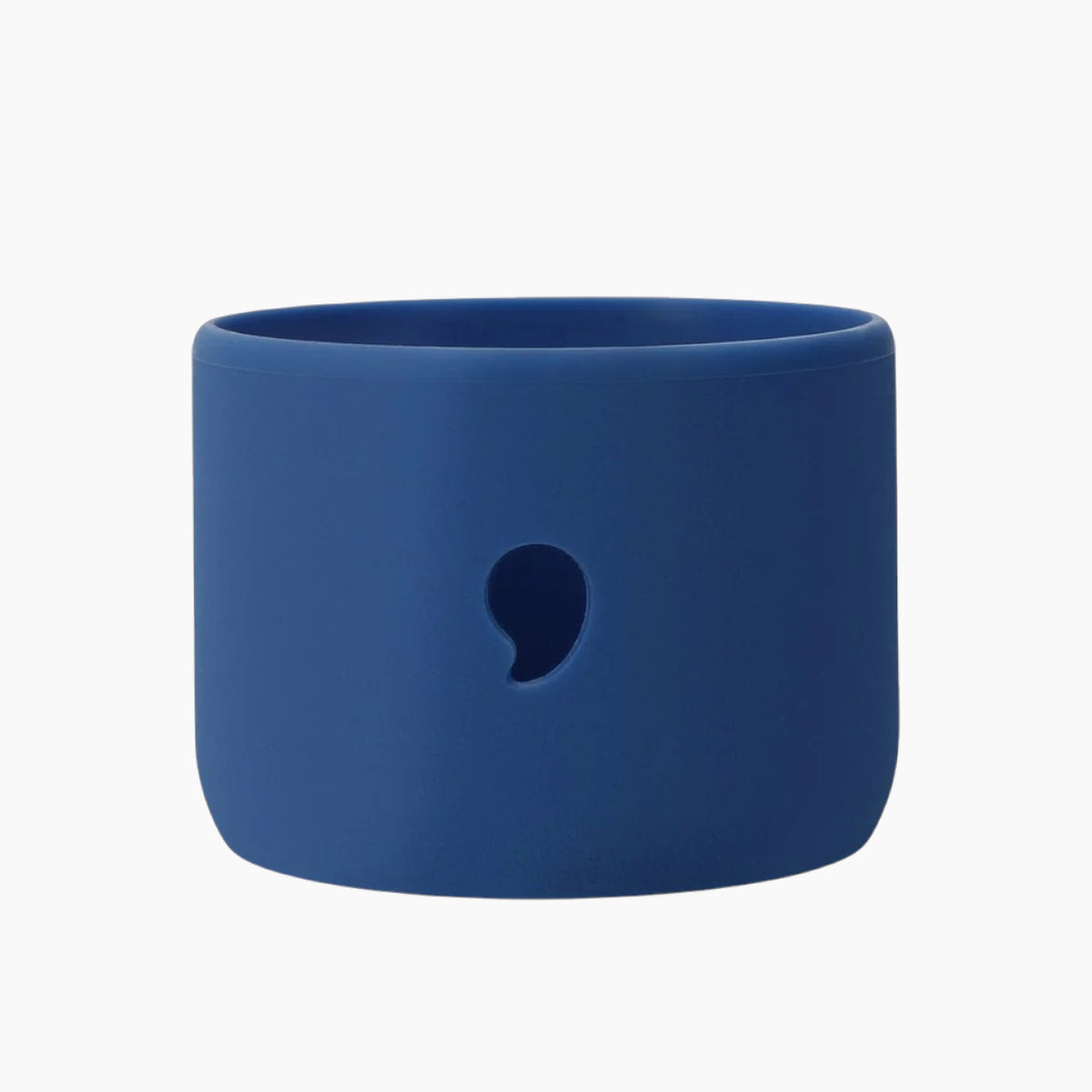 Blue silicone bottle bumper for S'well small bottles
