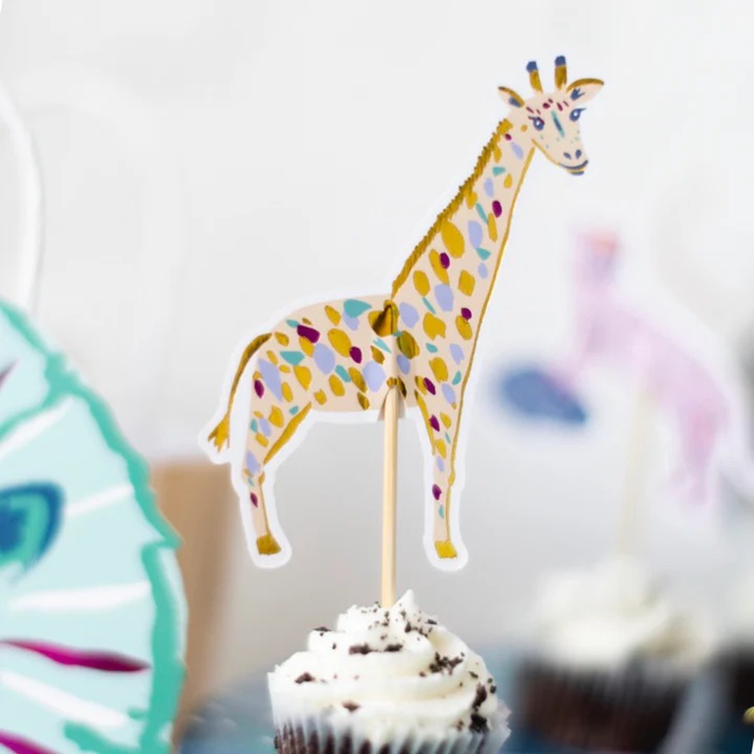 Ma Fete Safari Cupcake Toppers - Set of 16