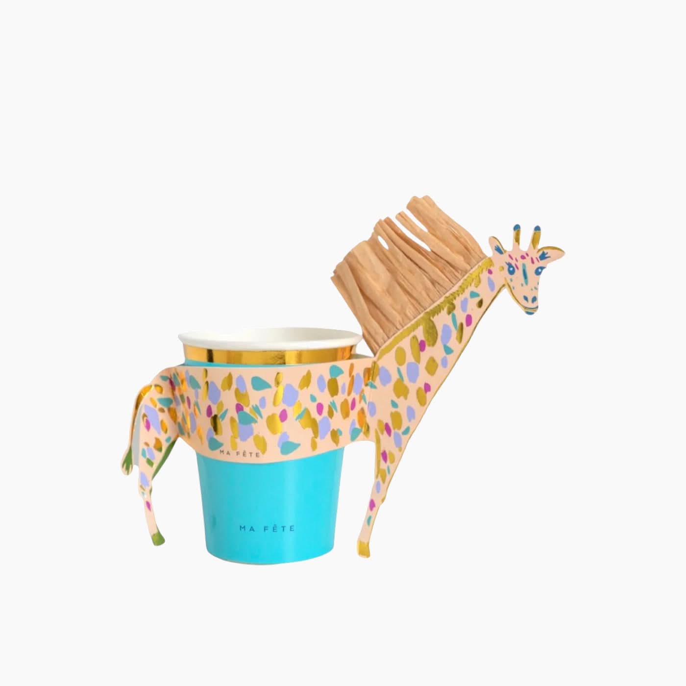 Ma Fete Safari Cups & SleevesSet of 8