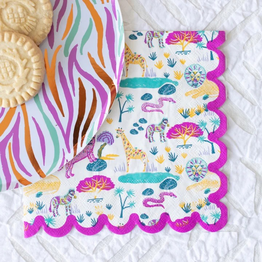 Ma Fete Safari Square Napkins - Set of 16