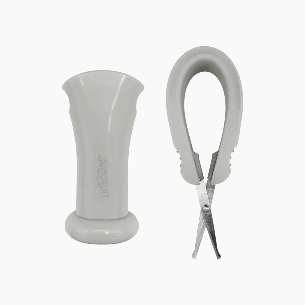 Dr Brown's Safe Squeeze nail scissors with rounded blade tip