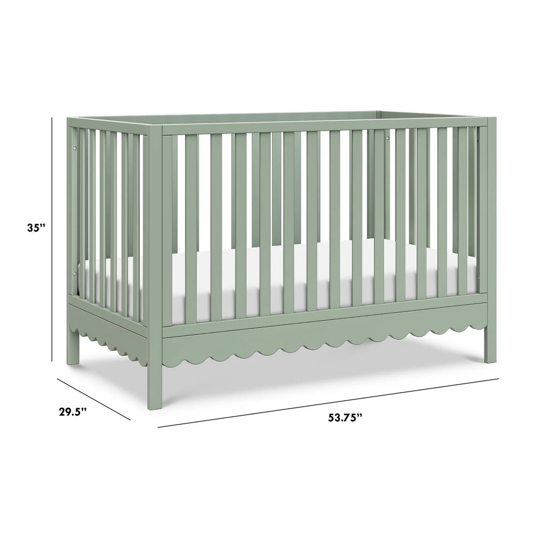 Davinci Sammy Scallop 4-in-1 Convertible Crib with scallop detailing
