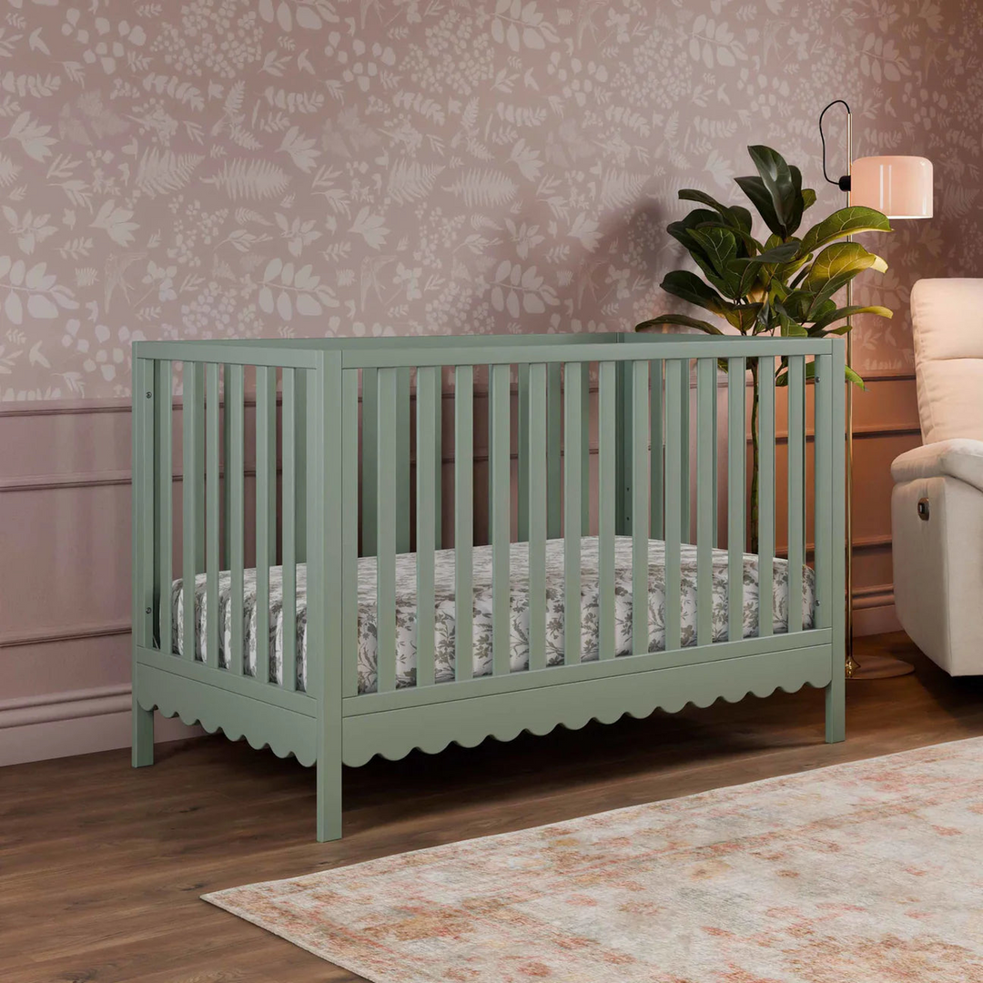 Davinci Sammy Scallop 4-in-1 Convertible Crib with scallop detailing