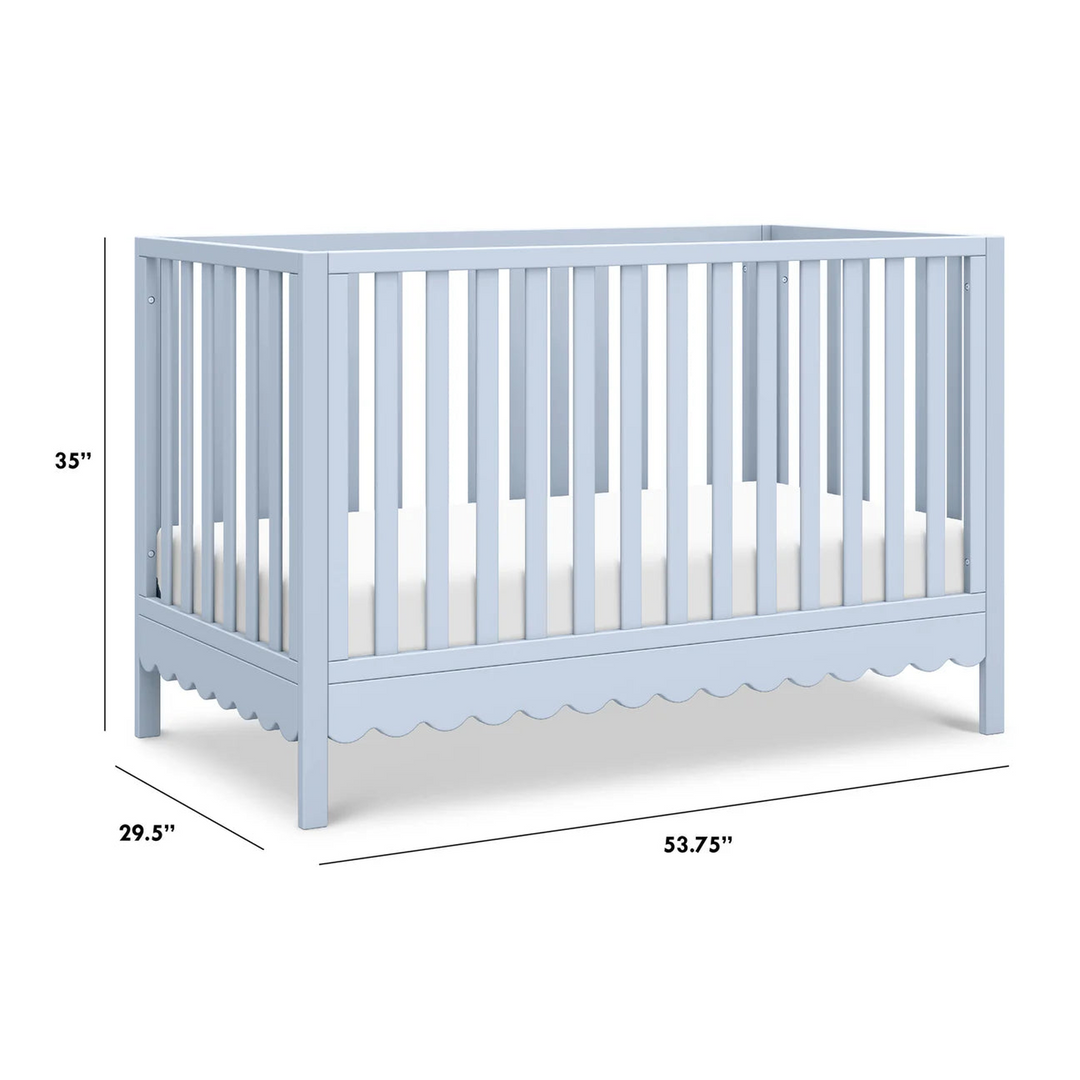 Davinci Sammy Scallop 4-in-1 Convertible Crib with scallop detailing