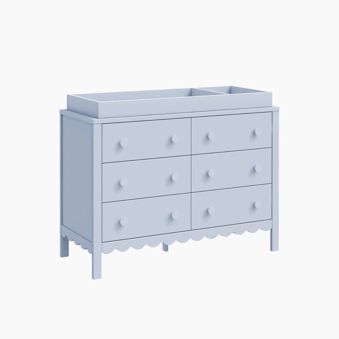 Davinci Sammy Scallop 6-drawer dresser with scallop detailing