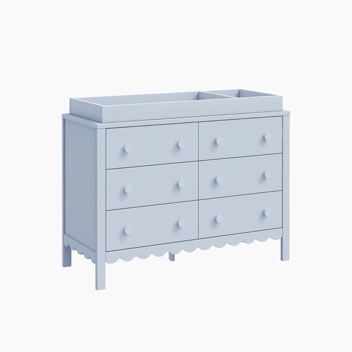 Davinci Sammy Scallop 6-drawer dresser with scallop detailing