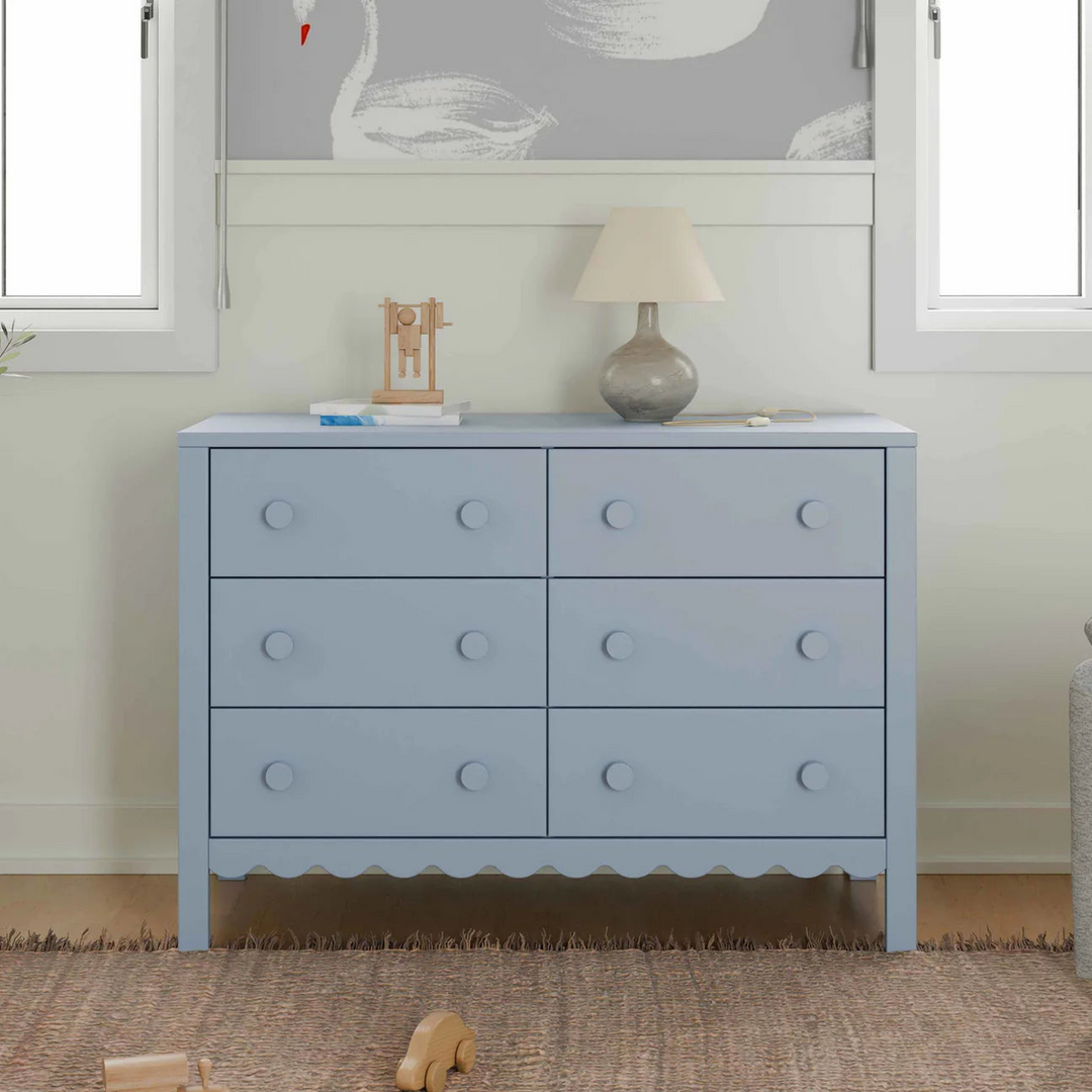 Davinci Sammy Scallop 6-drawer dresser with scallop detailing