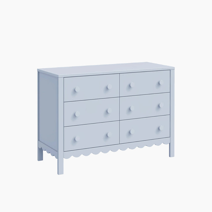 Davinci Sammy Scallop 6-drawer dresser with scallop detailing