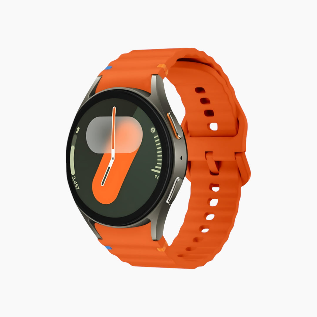 Samsung Wave Pattern Stitched Silicone Watch Band