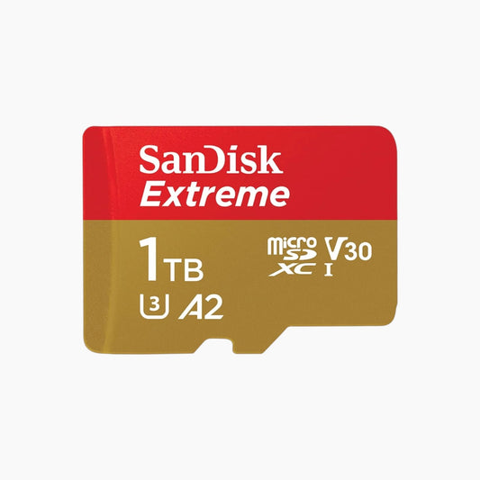 SanDisk 1TB Extreme microSDXC UHS-I Memory Card – Up to 190MB/s, C10, U3, V30, 4K, 5K, A2