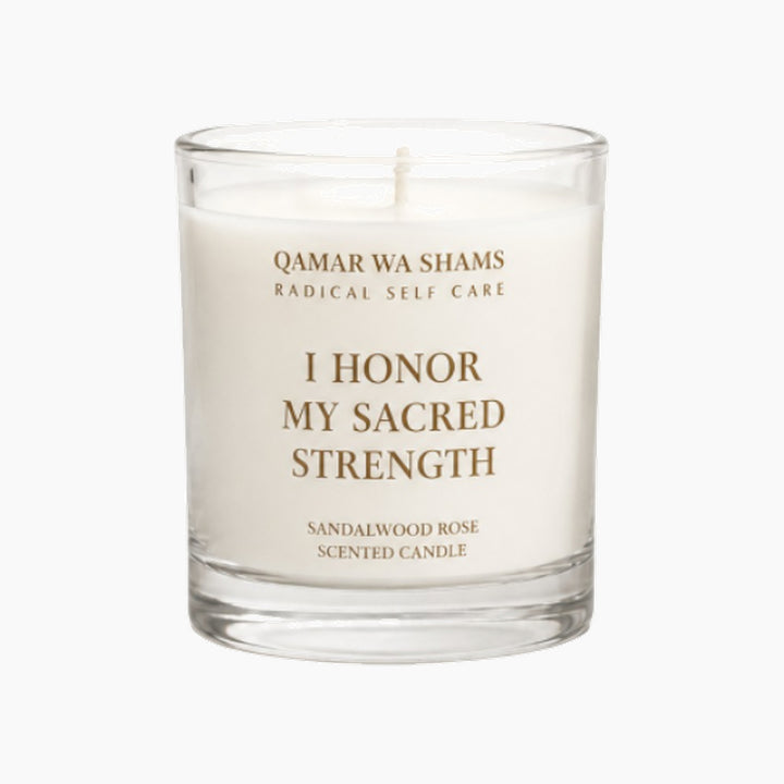 Qamar Wa Shams Sandalwood Rose Soy Wax Candle