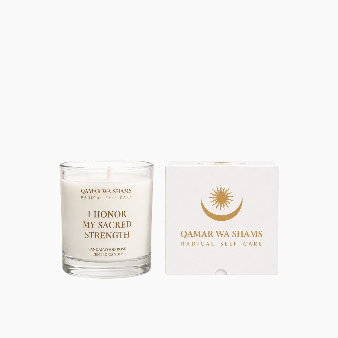 Qamar Wa Shams Sandalwood Rose Soy Wax Candle