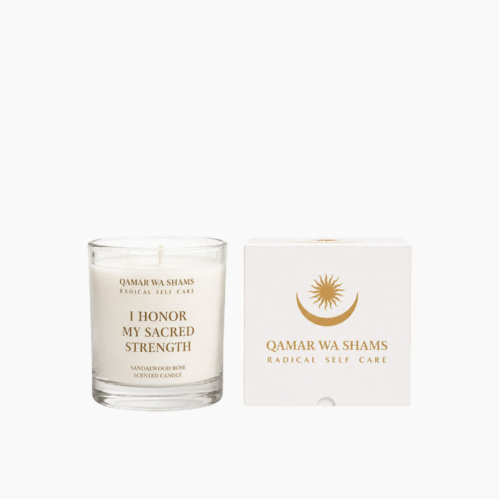 Qamar Wa Shams Sandalwood Rose Soy Wax Candle