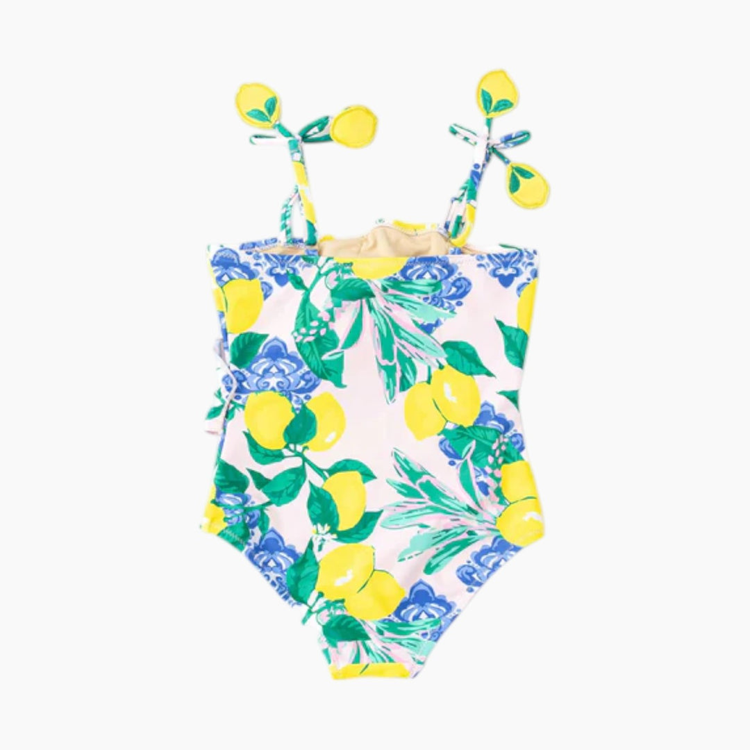 Shade Critters Santorini Citrus 1pc Ruffle Swim Suit