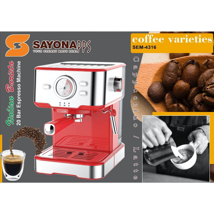 Sayona 20-Bar Espresso Machine