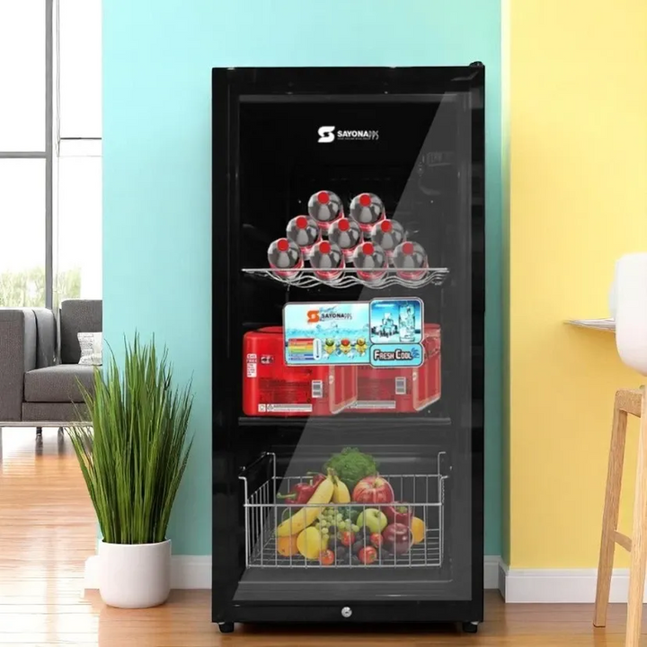Sayona Glass Door Fridge 109L