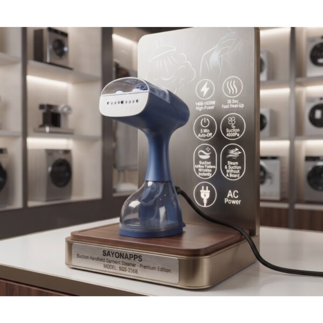 Sayona Handheld Garment Steamer with Suction Function
