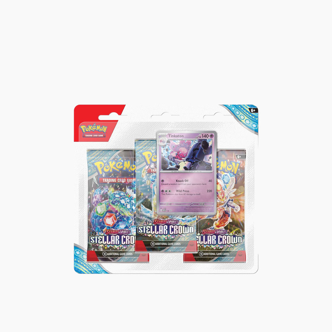 Pokemon Scarlet &amp; Violet 7 Stellar Crown 3 Pack Booster Pokemon Trading Cards