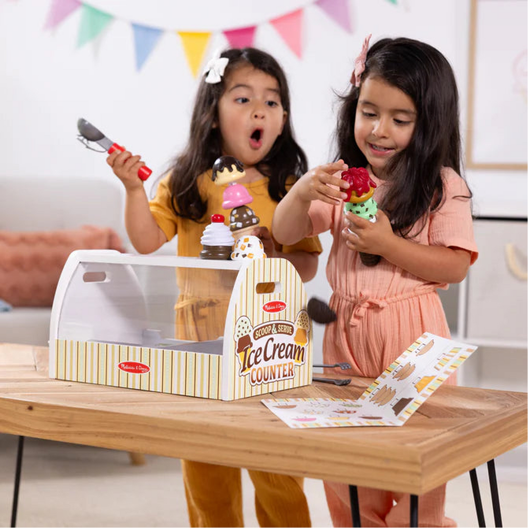 Melissa &amp; Doug Scoop &amp; Serve Ice Cream Counter