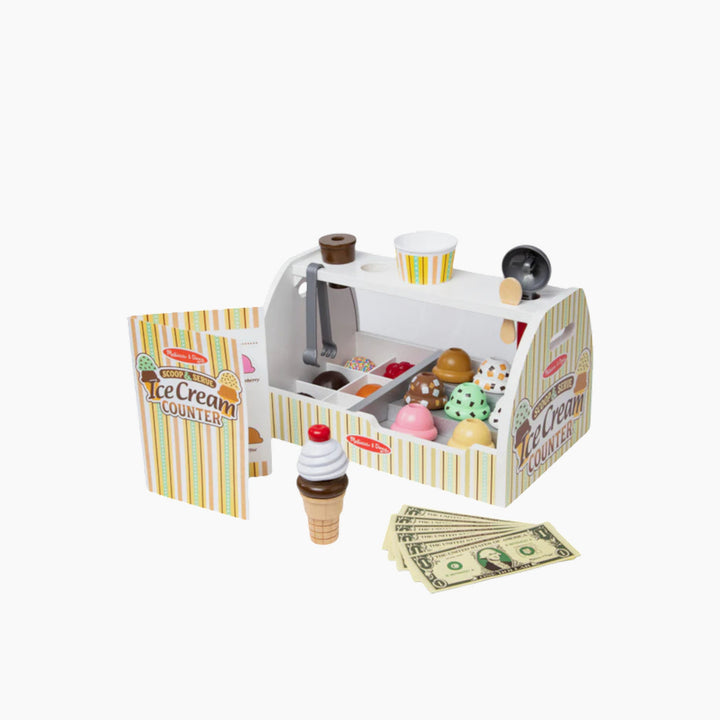 Melissa &amp; Doug Scoop &amp; Serve Ice Cream Counter
