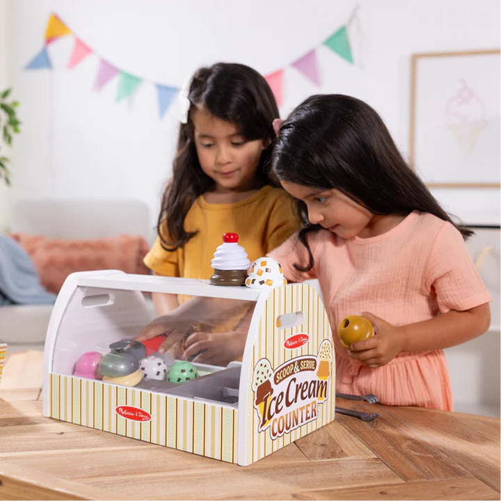 Melissa &amp; Doug Scoop &amp; Serve Ice Cream Counter