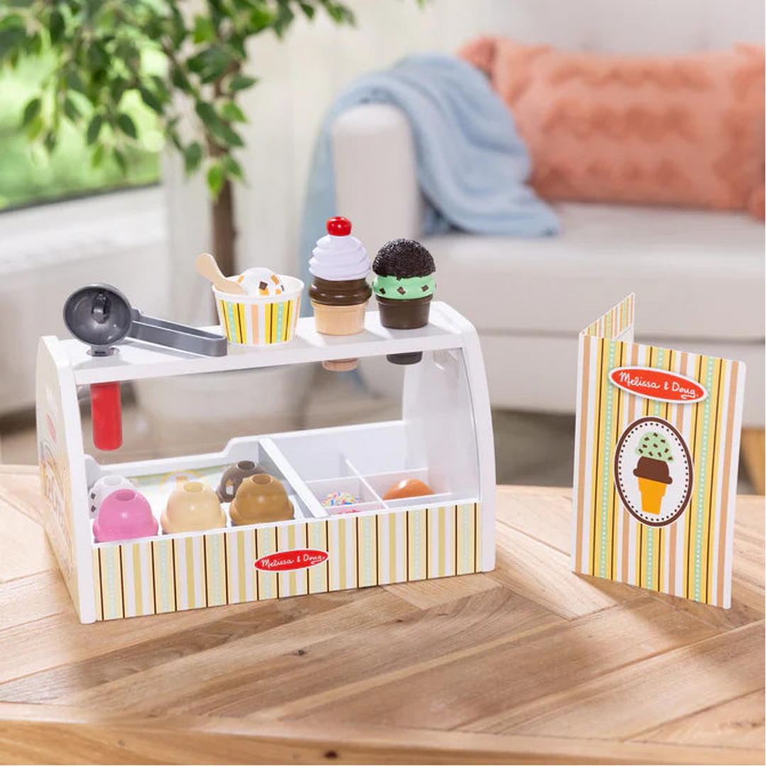 Melissa &amp; Doug Scoop &amp; Serve Ice Cream Counter