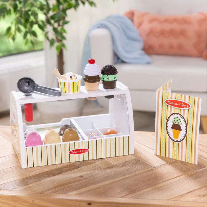 Melissa &amp; Doug Scoop &amp; Serve Ice Cream Counter