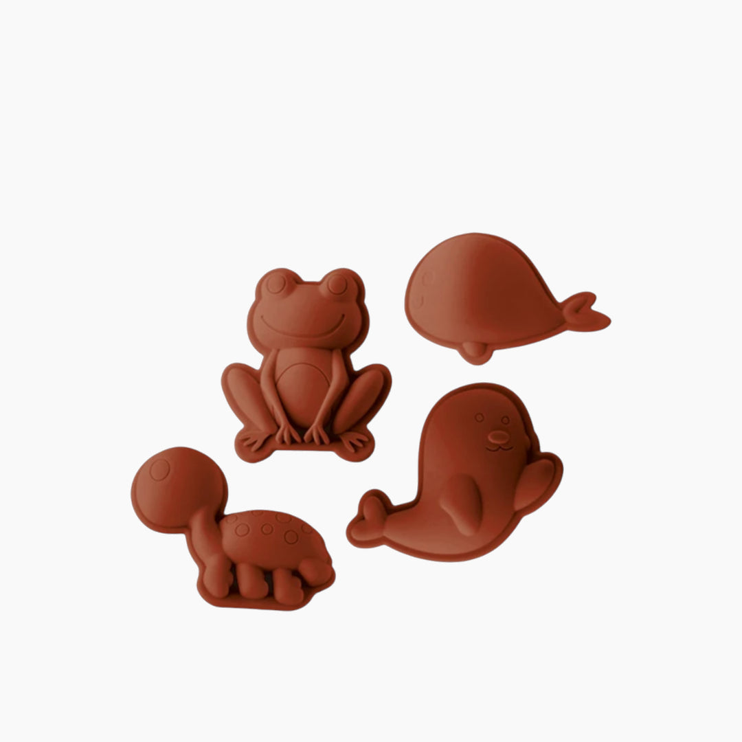 Scrunch Sand Moulds - 4 Pieces