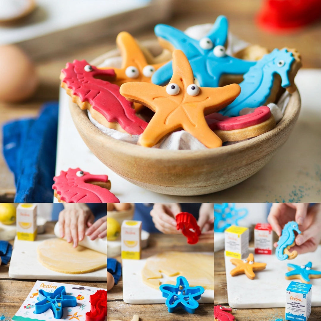 Decora Animal cookie cutters, fish design, 2 pieces