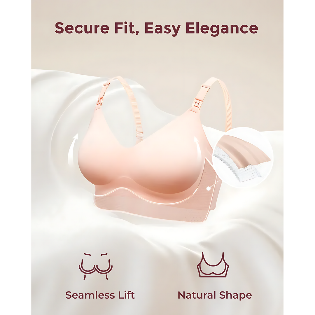 Momcozy seamless nursing bra for pregnancy to nursing