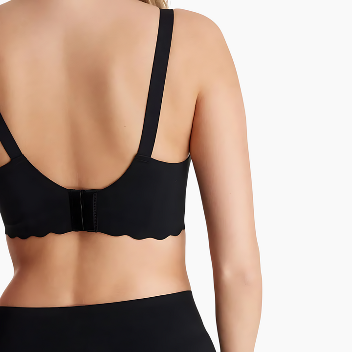 Seamless Support Floral Nursing Bra in Beige &amp; Oyster Pink
