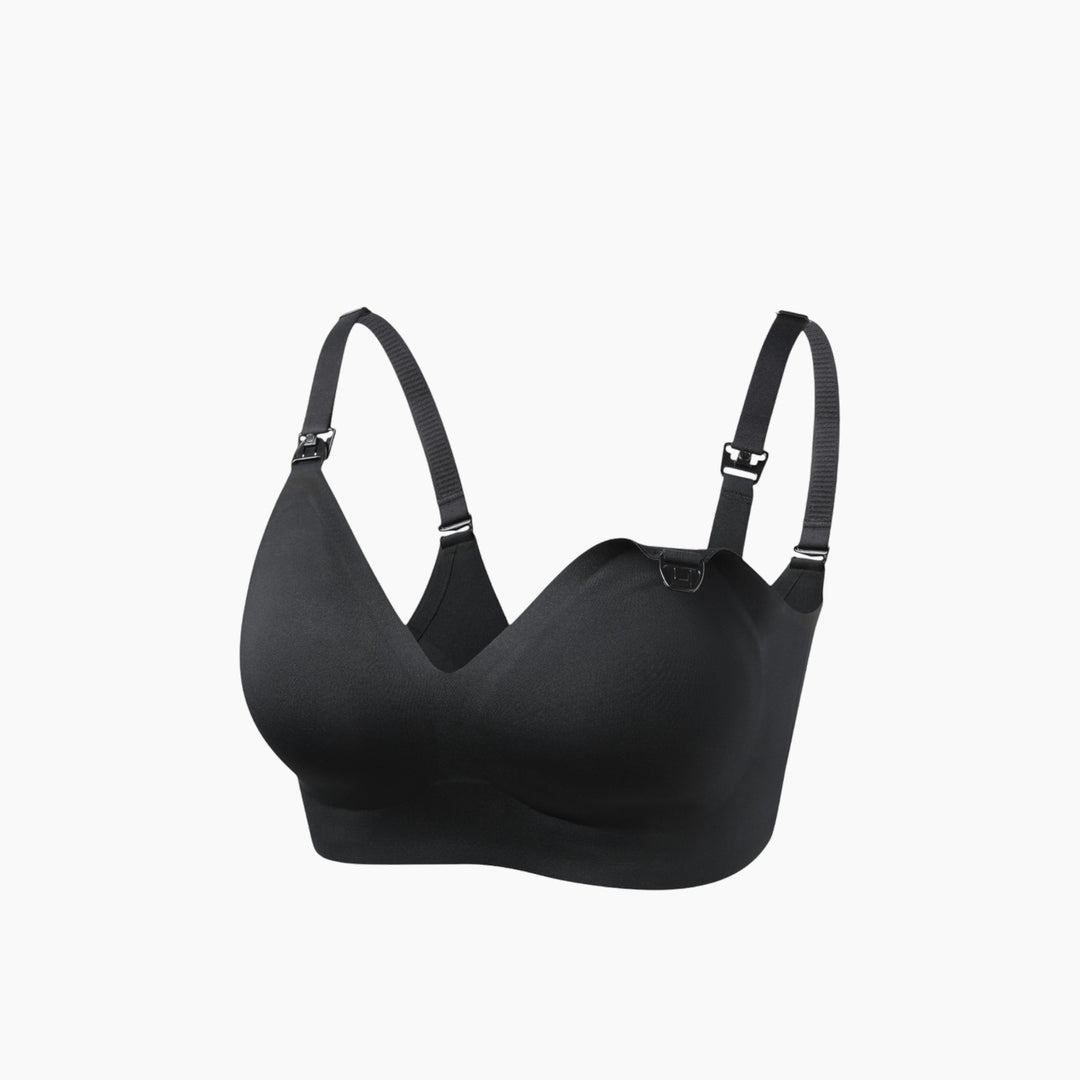 Momcozy seamless nursing bra in black