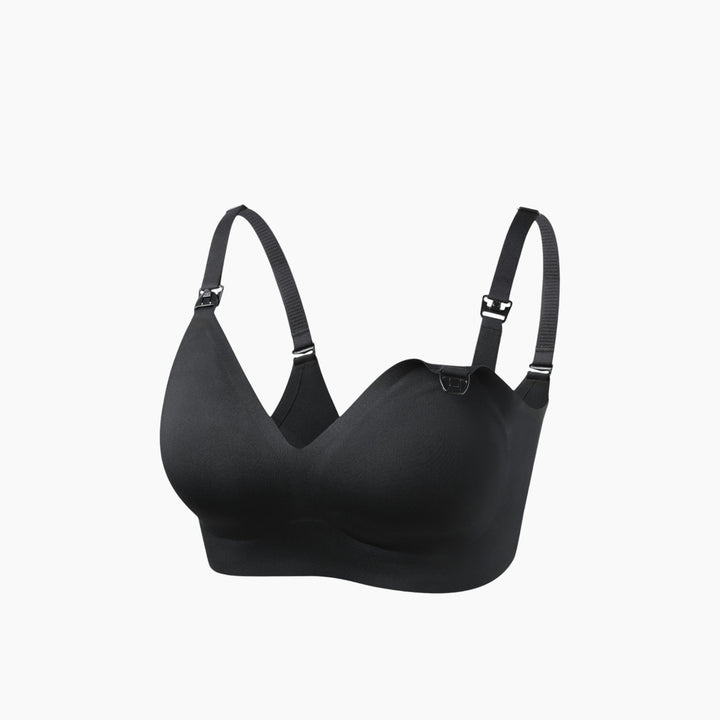 Momcozy seamless nursing bra in black