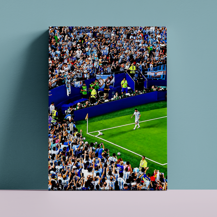 Messi Worldcup 2024 A3 canvas print with UV print