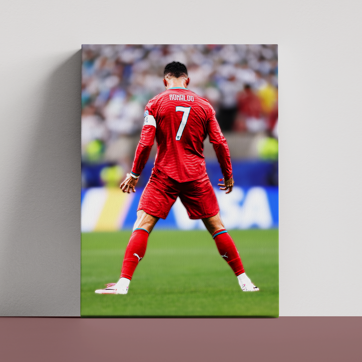 Cr7 World Cup 2026 A3 UV print on wood frame