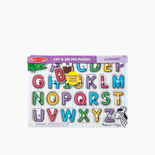 Melissa & Doug See-Inside Alphabet Peg Puzzle