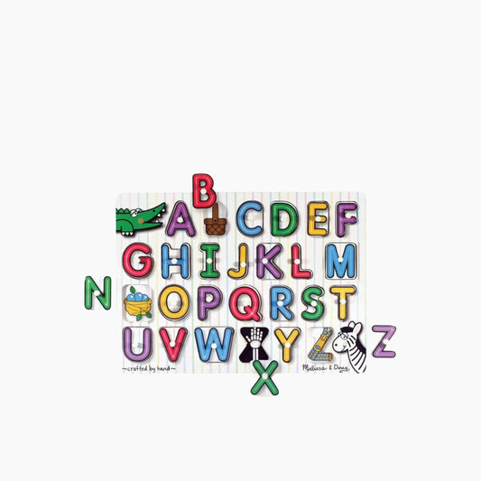 Melissa & Doug See-Inside Alphabet Peg Puzzle- 26 pieces