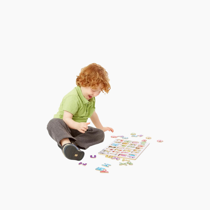 Melissa &amp; Doug See-Inside Numbers Peg Puzzle - HUNA