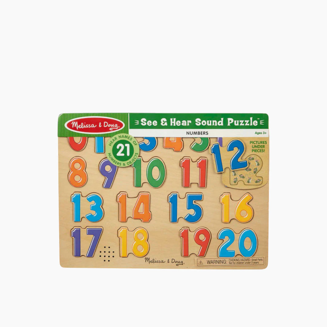 Melissa &amp; Doug See &amp; Hear Sound Puzzle - Numbers