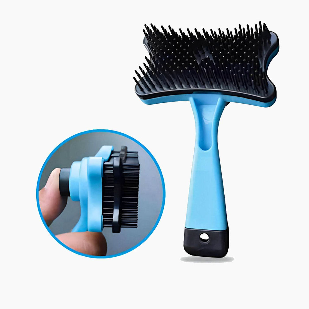 Pet Village Self-Cleaning Retractable Grooming Brush
