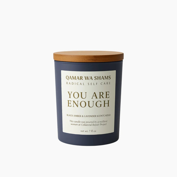Self Care Candle Black Amber & Lavender