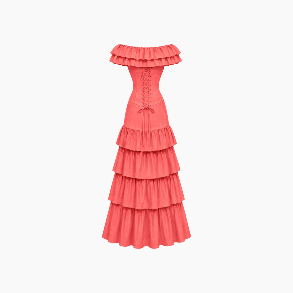 Palme Atelier Serena Set in coral linen