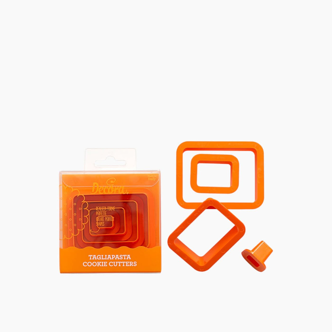 Decora Set of 4 Rectangular Cookie Cutters - HUNA