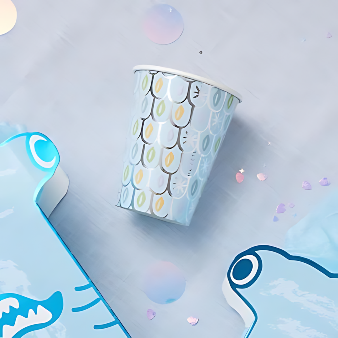 Ma Fete Sharks Paper Cups - Set of 8