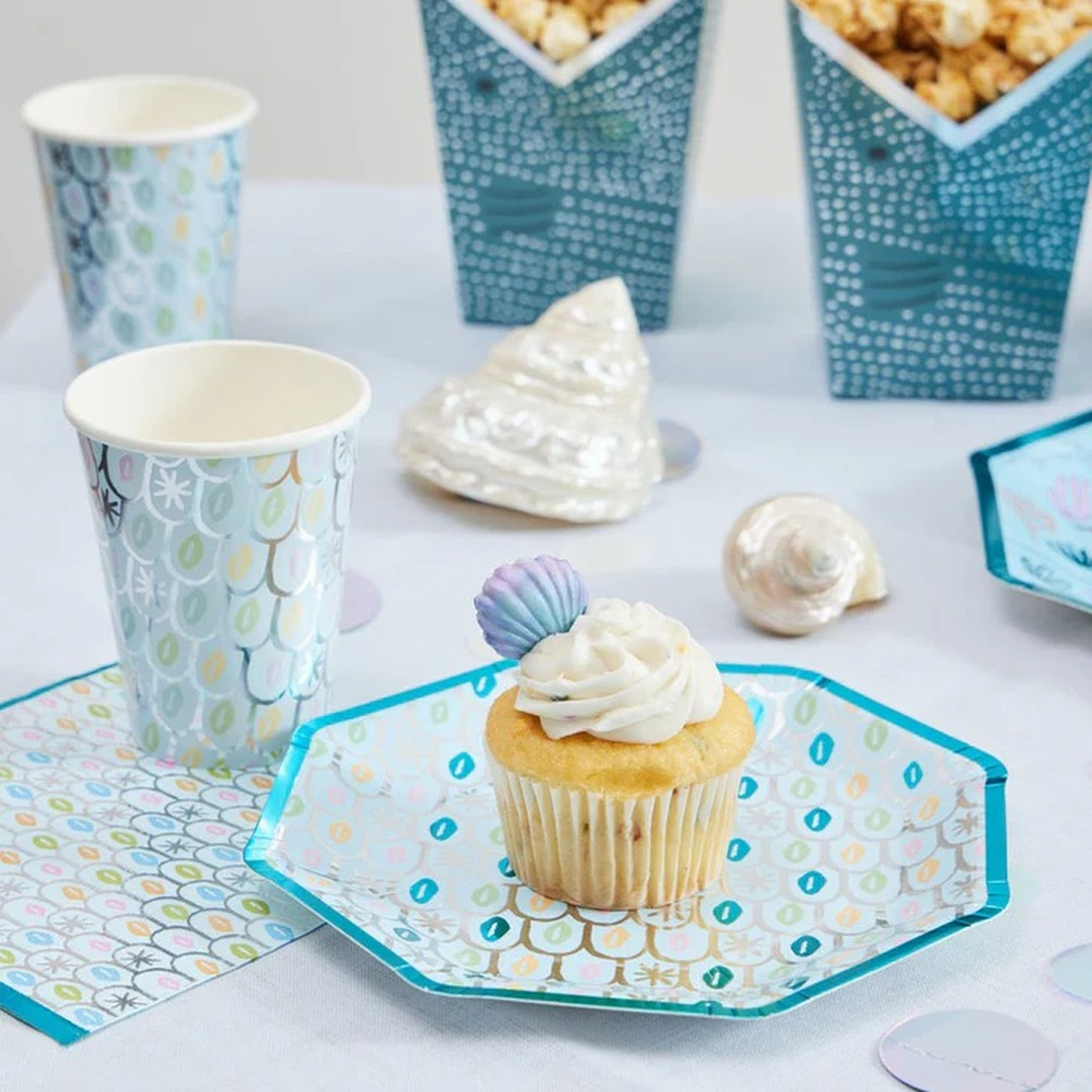 Ma Fete Sharks Dessert Plates - Set of 8